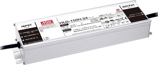 MEAN WELL HLG-150H-36A LED-Treiber, LED-Trafo Konstantspannung, Konstantstrom 151 W 4.2 A 36 V/DC PFC-Schaltkreis, Überlastschutz, einstellbar 1 St.