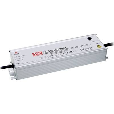 Mean Well HVGC-100-700A LED-Treiber  Konstantstrom 99 W 0.7 A 15 - 142 V/DC dimmbar, PFC-Schaltkreis, Überlastschutz, Mö