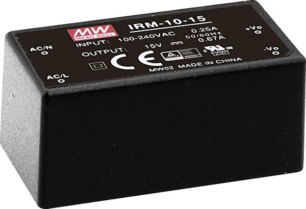 MEAN WELL IRM-10-12 AC/DC-Printnetzteil 12 V/DC 0.85 A 10 W