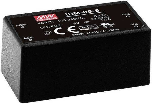 MEAN WELL IRM-05-5 AC/DC-Printnetzteil 5 V/DC 1 A 5 W