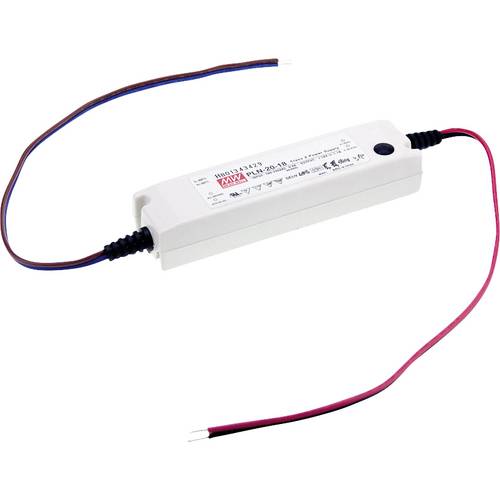 MEAN WELL PLN-20-24 LED-Treiber, LED-Trafo Konstantspannung, Konstantstrom 19 W 0.8 A 18 - 24 V/DC PFC-Schaltkreis, Über...