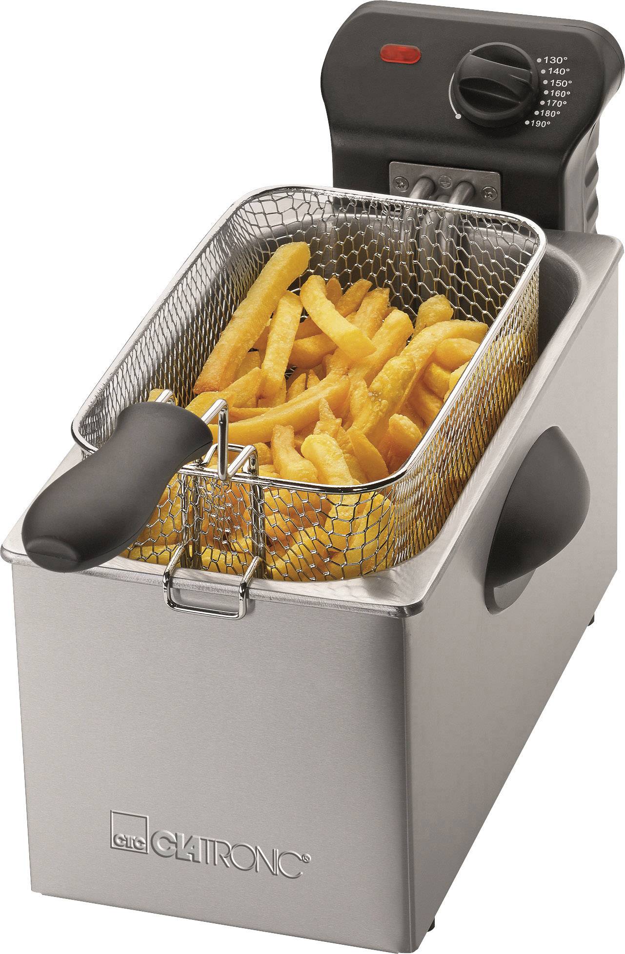 CLATRONIC FR 3587 - Fritteuse - 3 Liter - 2000 W - rostfreier Edelstahl (263685)