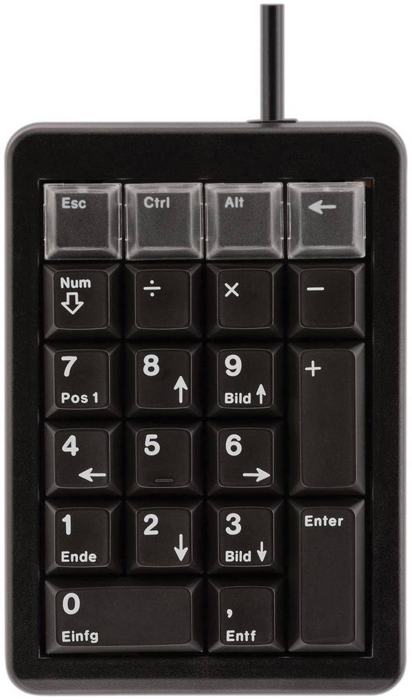 CHERRY CHERRY Keypad G84-4700 - Tastenfeld - USB - Deutsch USB Nummernblock Hotkey Funktion Schwarz