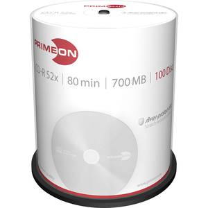 Primeon Cd R 80 Rohling 700 Mb 100 St Spindel Silber Matte Oberflache Kaufen Primeon Cd R 80 Rohling 700 Mb 100 St Spindel Silber Matte Oberflache Kaufen