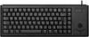 CHERRY Compact-Keyboard G84-4400 USB Tastatur Deutsch, QWERTZ Schwarz Integrierter Trackball