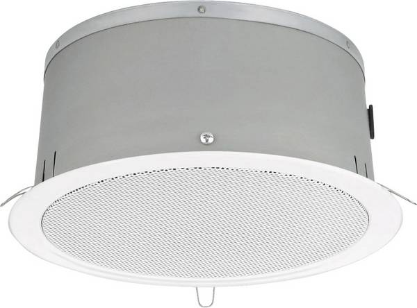 Monacor EDL-250C/WS ELA-Einbaulautsprecher 12 W 100 V Weiß 1 St.