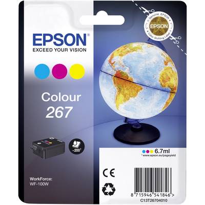 Epson Tinte T2670, 267 Original  Cyan, Magenta, Gelb C13T26704010
