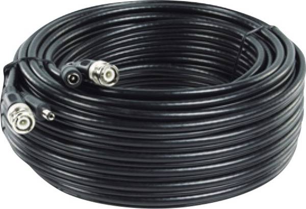 B & S Technology RG 59/20 BNC (sf) Strom, Video Verlängerungskabel [1x DC-Buchse 5.5 mm, BNC-Stecker - 1x DC-Stecker 5.5 mm, BNC-Stecker] 20.00 m Schwarz
