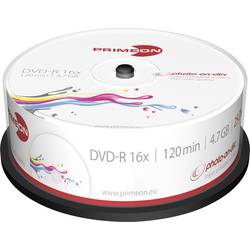 Image of Primeon 2761205 DVD-R Rohling 4.7 GB 25 St. Spindel Bedruckbar