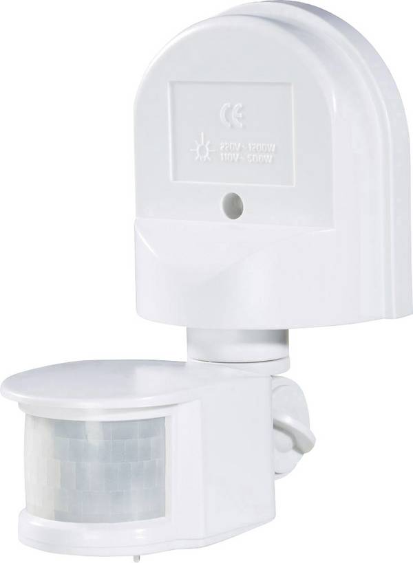 Renkforce 1296294 Wand PIR-Bewegungsmelder 180 ° Relais Weiß IP44