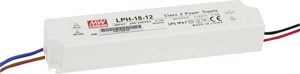MEAN WELL LPH-18-24 LED-Treiber, LED-Trafo Konstantspannung, Konstantstrom 18 W 0 - 0.75 A 24 V/DC nicht dimmbar, Überlastschutz 1 St.