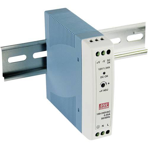 Thumbnail - MEAN WELL MDR-20-12 Hutschienen-Netzteil (DIN-Rail) 12 V/DC 1.67 A 20 W Anzahl Ausgänge:1 x Inhalt 1 St.