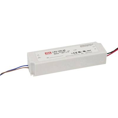 Mean Well LPV-100-48 LED-Trafo  Konstantspannung 100 W 0 - 2.1 A 48 V/DC nicht dimmbar, PFC-Schaltkreis, Überlastschutz