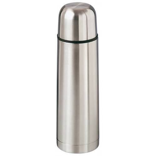 MATO interpräsent Classico Thermoflasche Edelstahl (gebürstet), Schwarz 1 l 4097