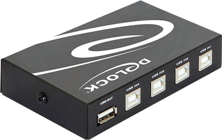 USB 2.0 4-Port Umschalter manuell mit...-1