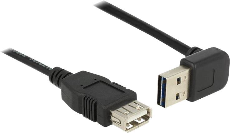 DELOCK Kabel EASY USB 2.0-A oben/unten gewinkelt Stecker > USB 2.0-A Buchse 1 m