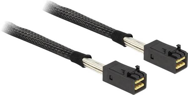 Delock Festplatten Anschlusskabel [1x Mini SAS-Stecker (SFF-8087) - 1x Mini SAS-Stecker (SFF-8087)] 0.50 m Schwarz