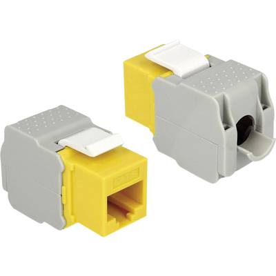 RJ45-Einbaumodul Keystone CAT 6 Delock 86345 Gelb