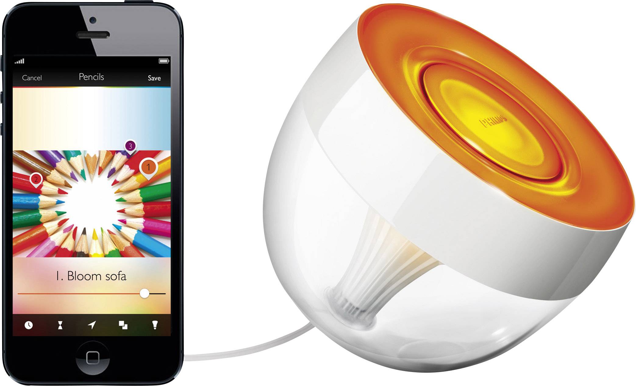 Philips Lighting Hue Dekoleuchte Living Colors Iris LED fest eingebaut 10 W RGBW Philips Lighting Hue Dekoleuchte Living Colors Iris LED fest eingebaut 10 W RGBW