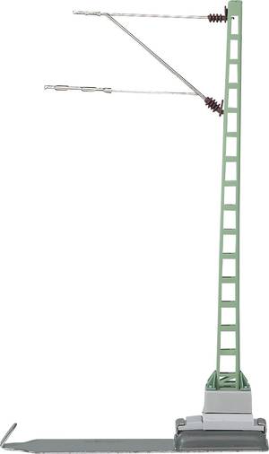 H0 SO Streckenmast mit Ausleger 5er Set