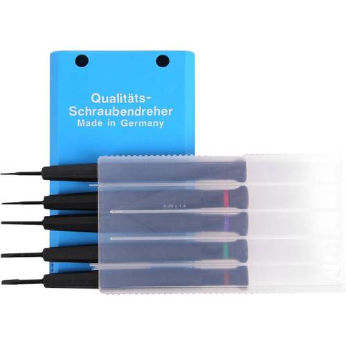 Bernstein Tools for Electronics 4-380 Uhrmacher-Schraubendreher-Satz 5teilig Klingenbreite: 1 mm, 1.5 mm, 2 mm, 2.5 mm, ...