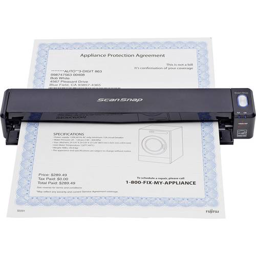 Thumbnail - Fujitsu ScanSnap iX100 Mobiler Dokumentenscanner A4 600 x 600 dpi 10 Seiten/min USB, WLAN 802.11 b/g/n