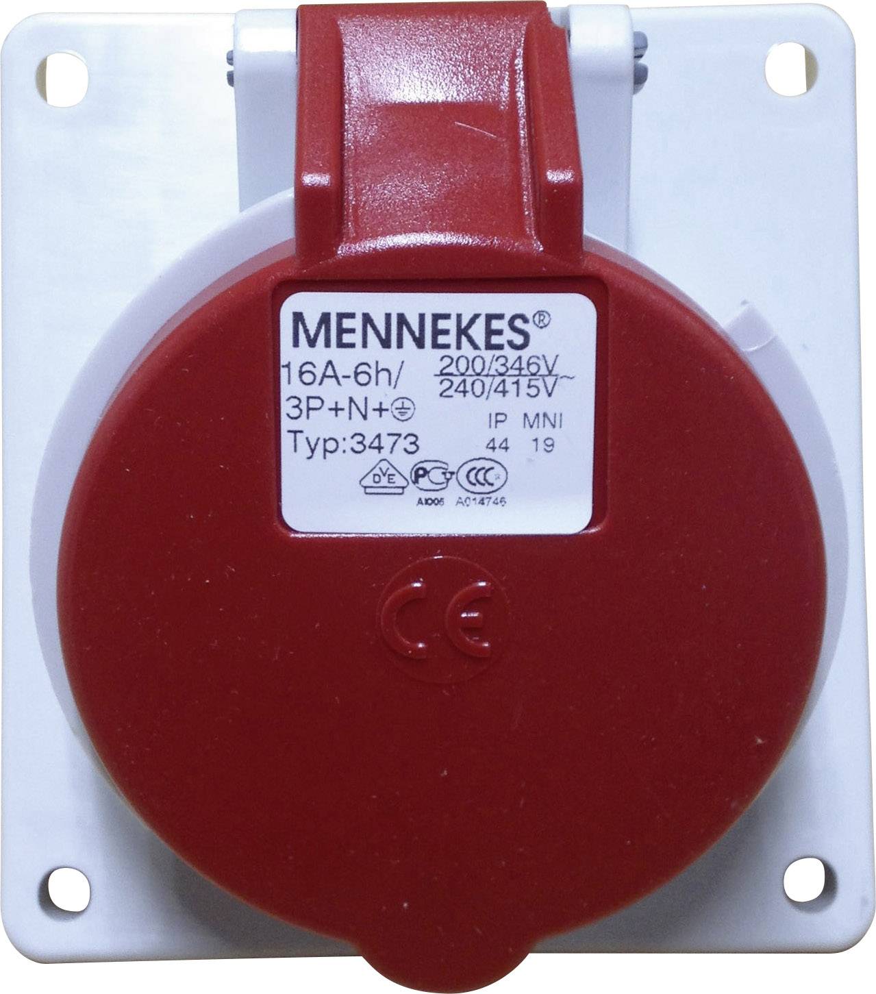 MENNEKES 3473 3473 CEE Wandsteckdose 16 A 5polig 400 V 1 St.-1