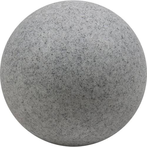 Heitronic 35958 Mundan Gartenleuchte Kugel LED, Energiesparlampe E27 15 W Granit-Grau (matt)