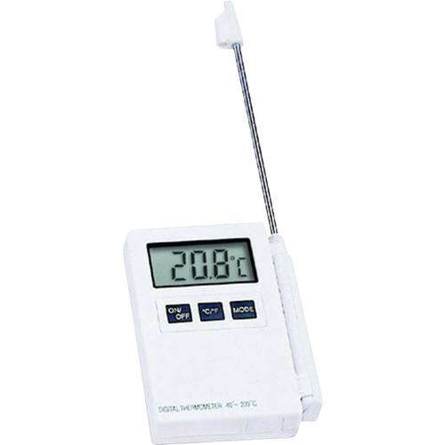 TFA Dostmann Kat.Nr. 30.1015 Einstichthermometer kalibriert (ISO) Messbereich Temperatur -40 bis 200 °C Fühler-Typ NTC H...