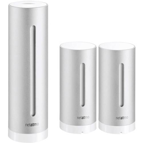 Netatmo NWS01 + NE1002ZZ NWS01-EC Funk-Wetterstation Vorhersage für 12 bis 24 Stunden Anzahl Sensoren max. 3