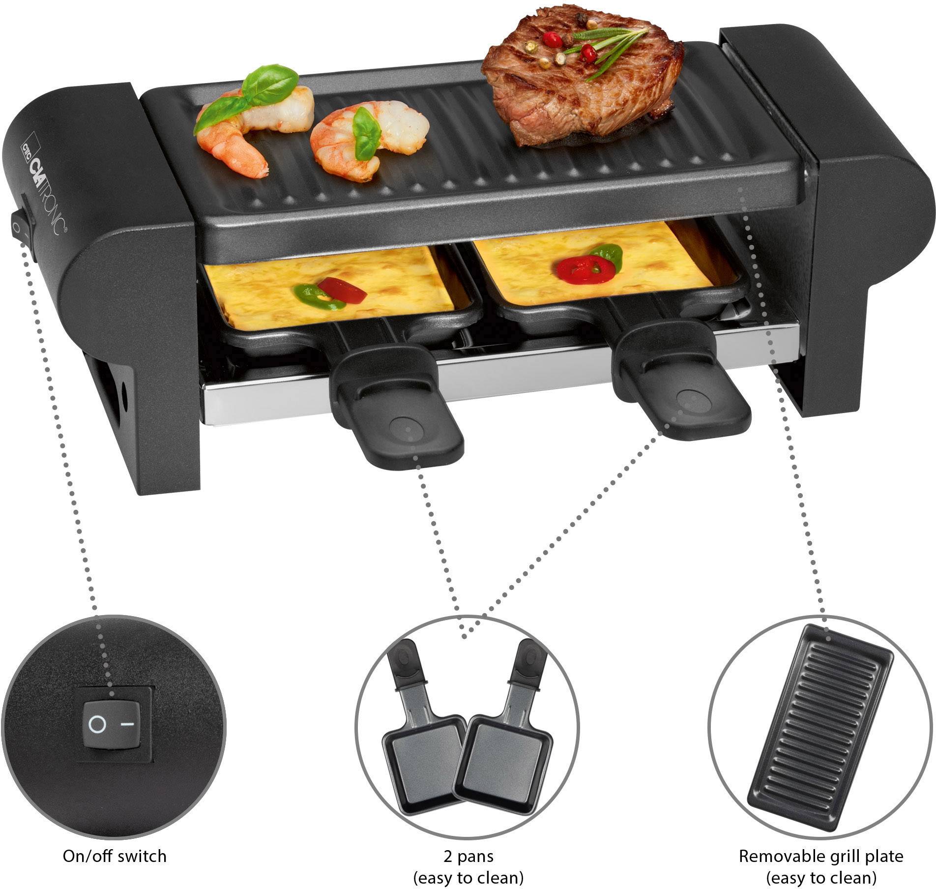 CLATRONIC Raclette-Grill RG 3592, schwarz-4