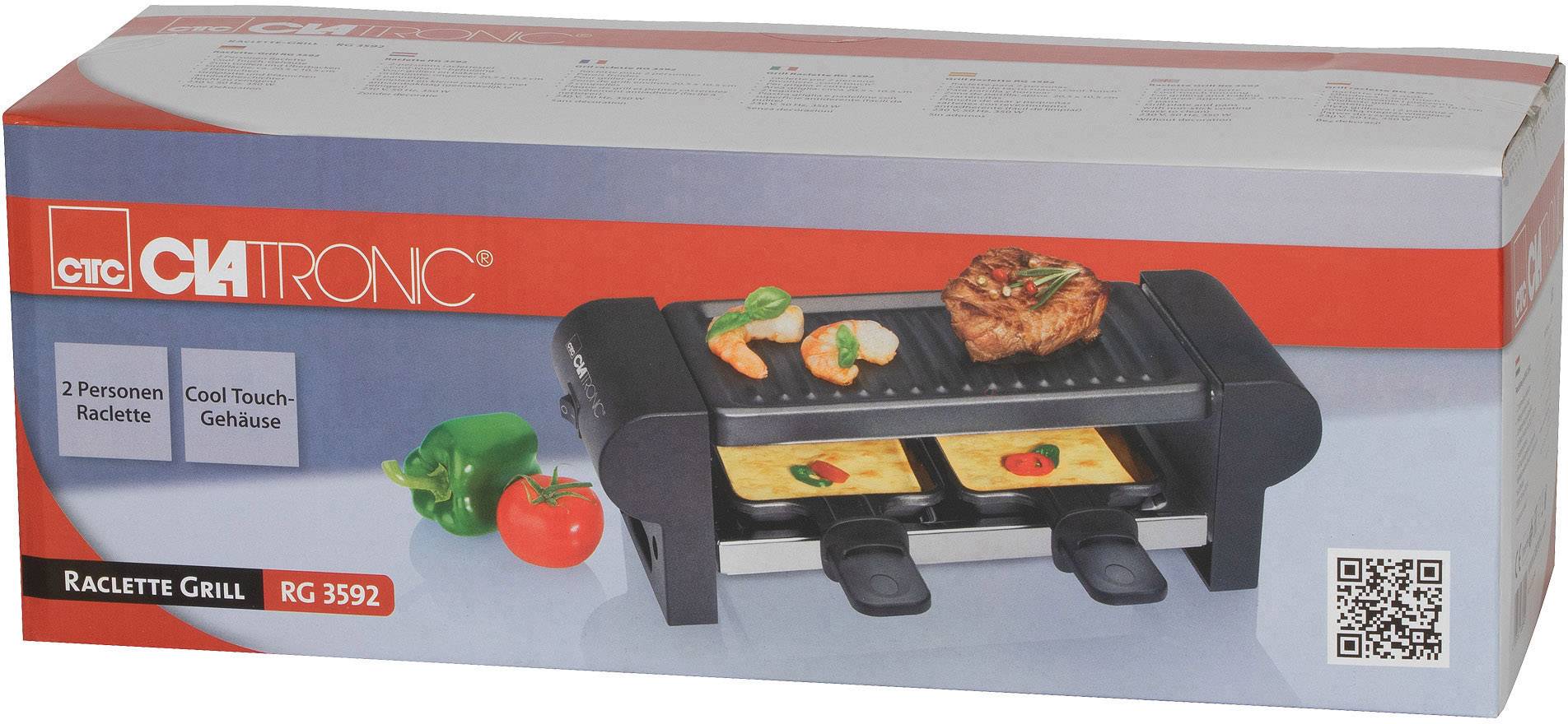 CLATRONIC Raclette-Grill RG 3592, schwarz-1