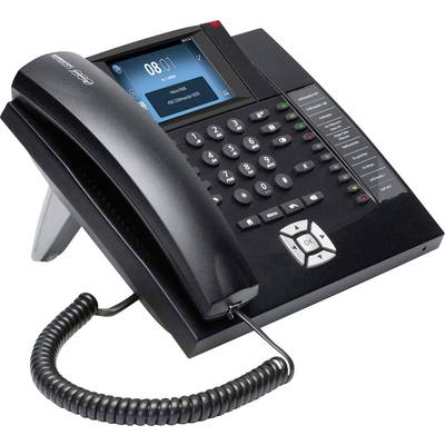 Auerswald COMfortel 1400IP Systemtelefon,VoIP Freisprechen, Headsetanschluss Touch-Farbdisplay Schwarz 