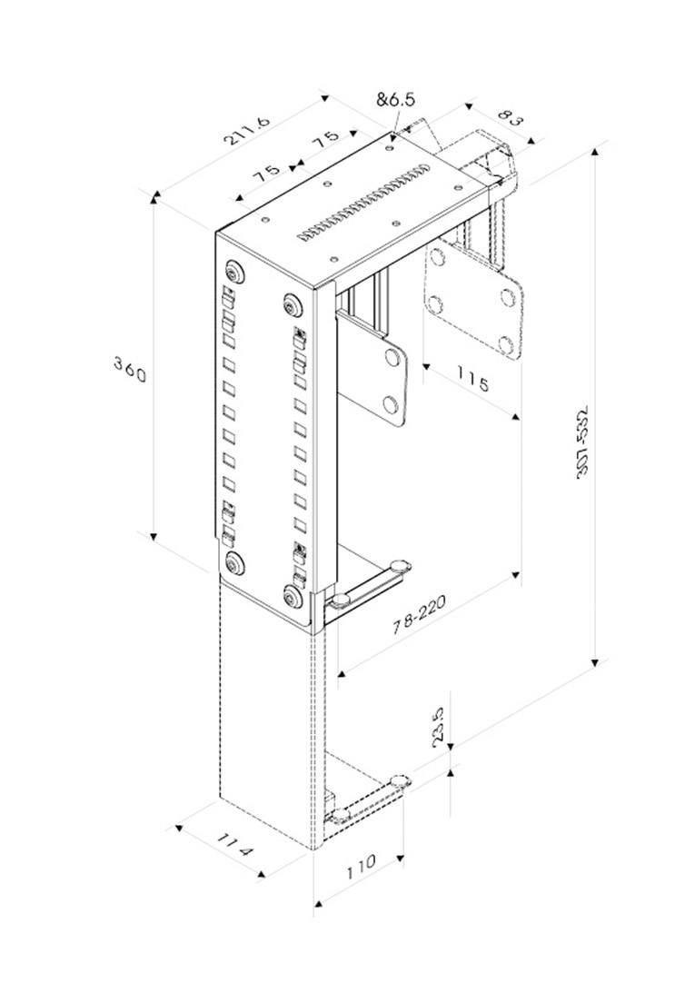 Neomounts by Newstar CPU-D100 - Befestigungskit (CPU-Halterung)-2