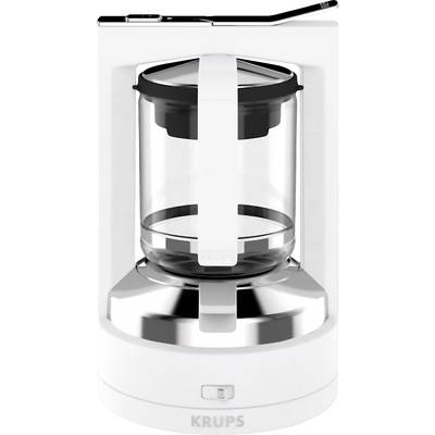 Krups KM468210 Kaffeemaschine Weiß  Fassungsvermögen Tassen=12 mit Druckbrühsystem