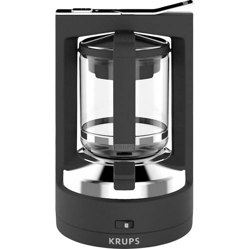 Krups KM468910 Kaffeemaschine Schwarz Fassungsvermögen Tassen=12 mit Druckbrühsystem