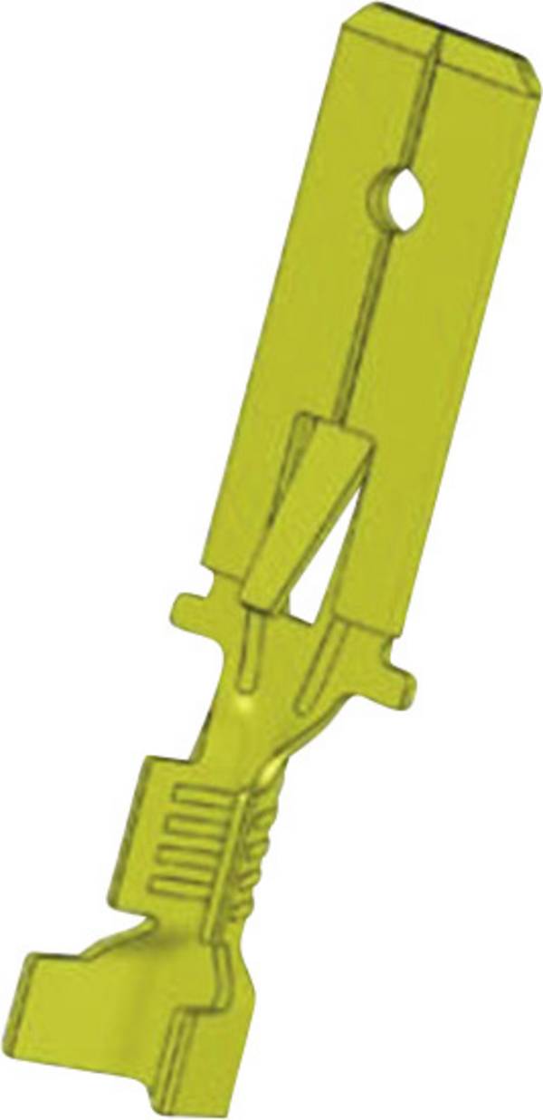 Vogt Verbindungstechnik 3836z08.60 Flachstecker vibrationssicher Steckbreite: 6.3 mm Steckdicke: 0.8 mm 180 ° Unisoliert Messing 1 St.