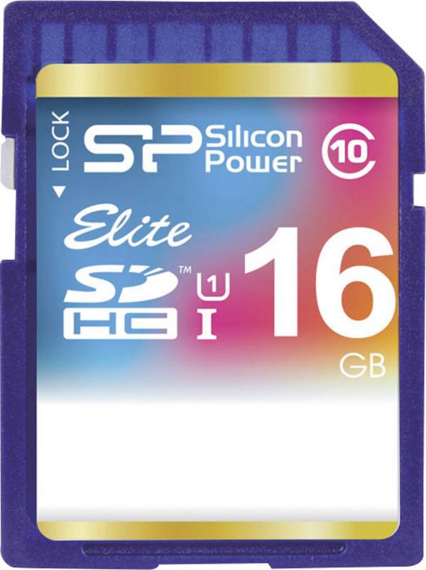 Silicon Power SD-Card 16GB UHS-1 Elite CL.10 Multimedia-Technik SD Karten