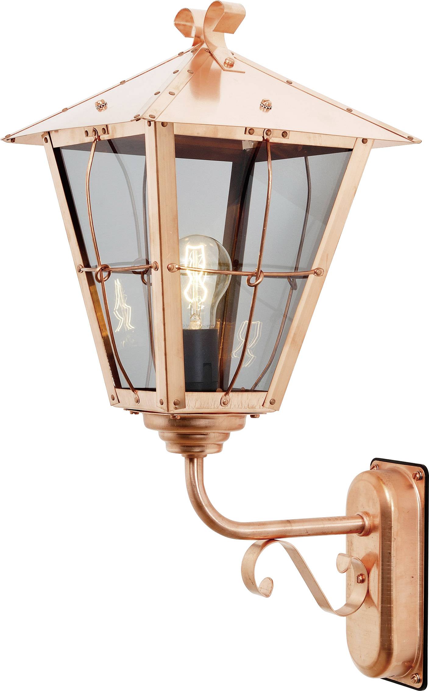 Konstsmide Fenix Up 433-900 Außenwandleuchte Energiesparlampe, LED E27 100 W Kupfer-1