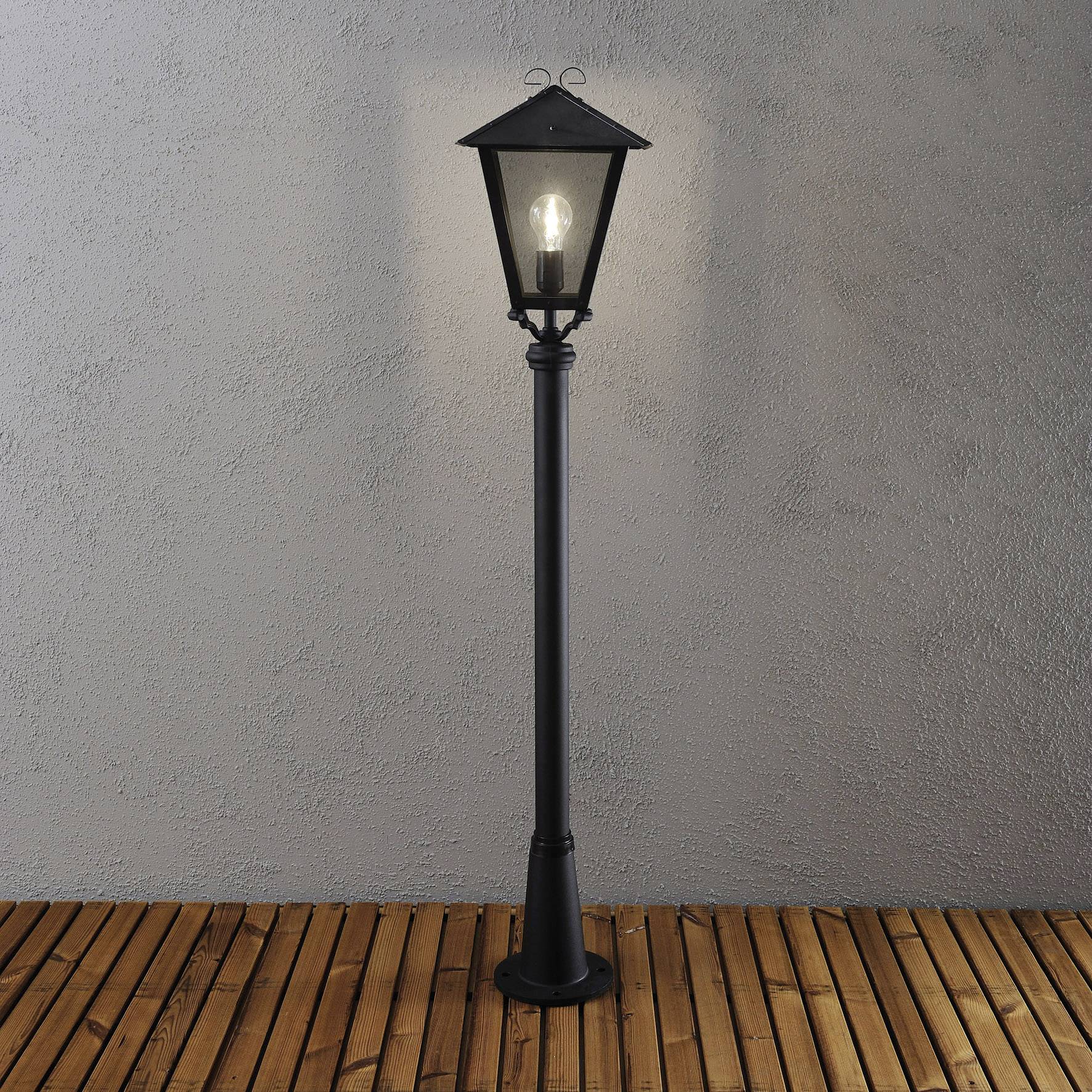 Konstsmide 436-750 Benu Außenstandleuchte Energiesparlampe, LED E27 100 W Schwarz