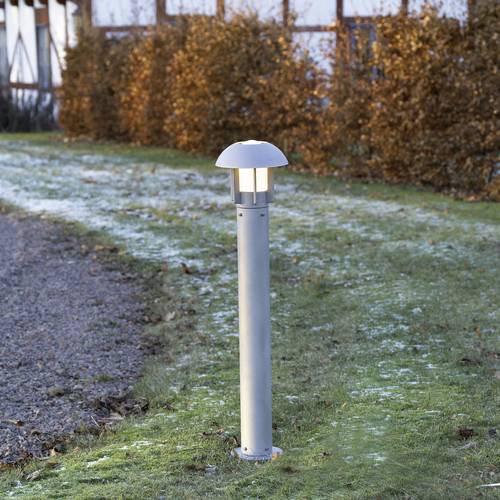 Konstsmide 512-312 Heimdal Außenstandleuchte Energiesparlampe, LED E27 60 W Silber