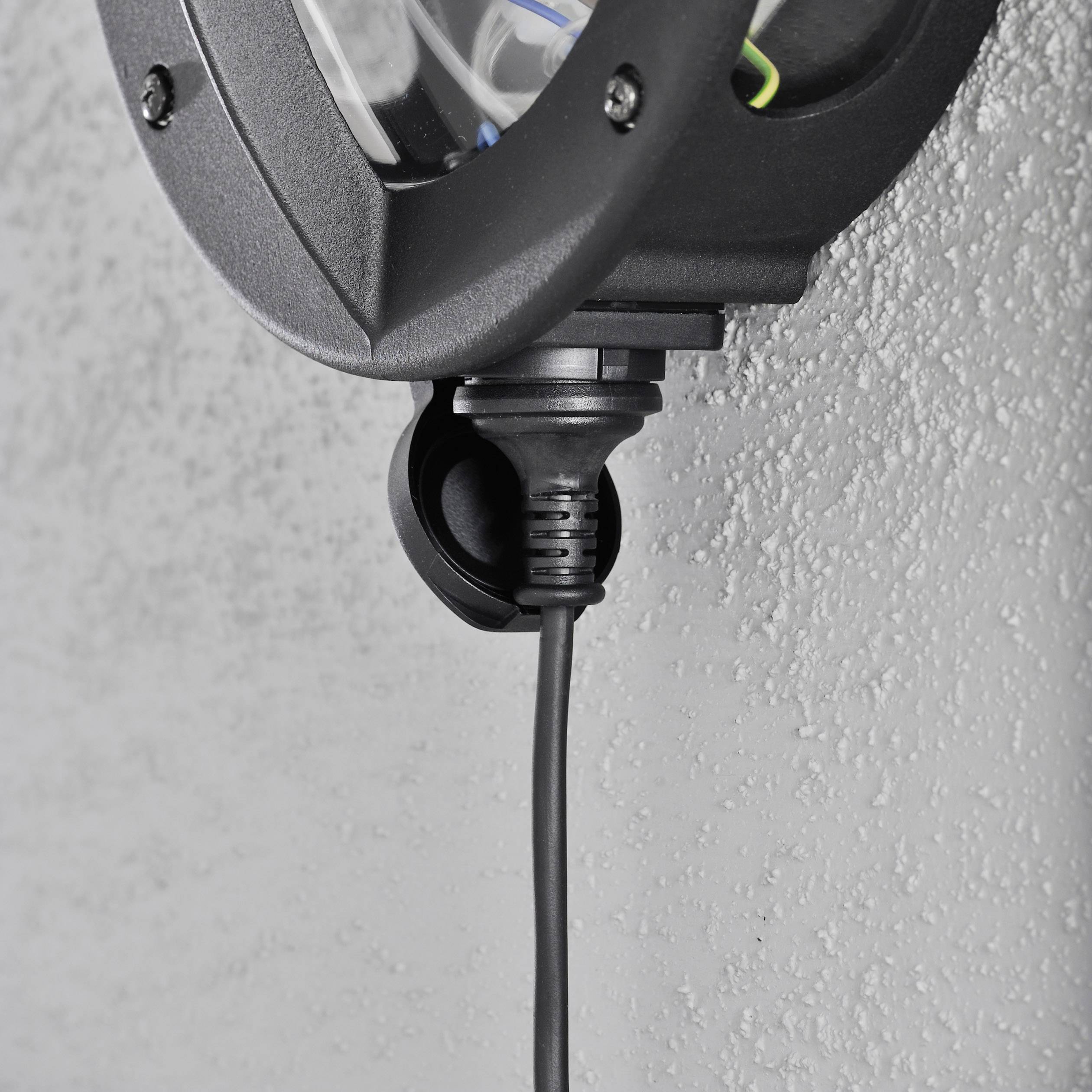 Konstsmide Oden 516-750 Außenwandleuchte Energiesparlampe, LED E27 60W Schwarz