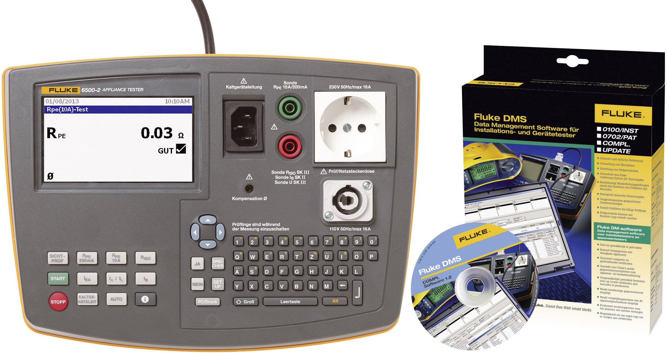 Electrical tester set Fluke 65002 DE DMS BASIC from