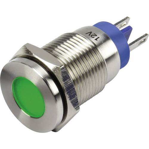 TRU COMPONENTS GQ16F-D/J/G/12V/N LED-Signalleuchte Grün 12 V/DC