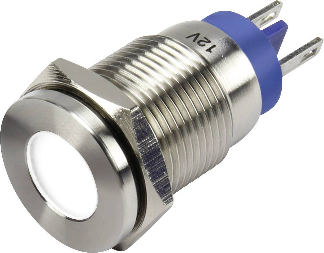 TRU COMPONENTS LED-Signalleuchte Weiß 12 V/DC GQ16F-D/W/12V/N