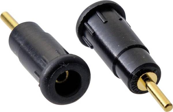 Schnepp BU 2800/SW Sicherheits-Laborbuchse Buchse, Einbau Stift-Ø: 2 mm Schwarz 1 St.