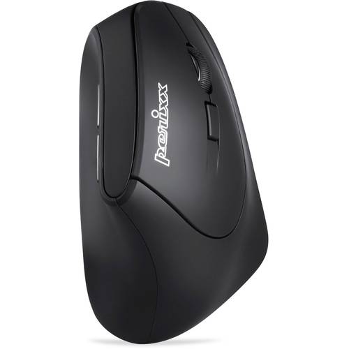 Perixx Perimice-715 II Ergonomische Maus Funk Optisch Schwarz 5 Tasten 2000 dpi Ergonomisch