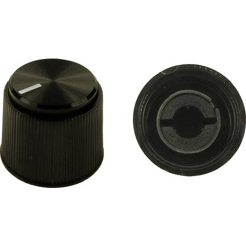 Cliff CL16924 CL16924 Drehknopf Schwarz (Ø x H) 19.1 mm x 16 mm 1 St.