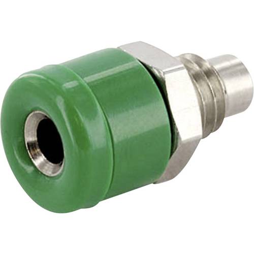 econ connect HOBGN Laborbuchse Buchse, Einbau vertikal Stift-Ø: 2.6 mm Grün 1 St.