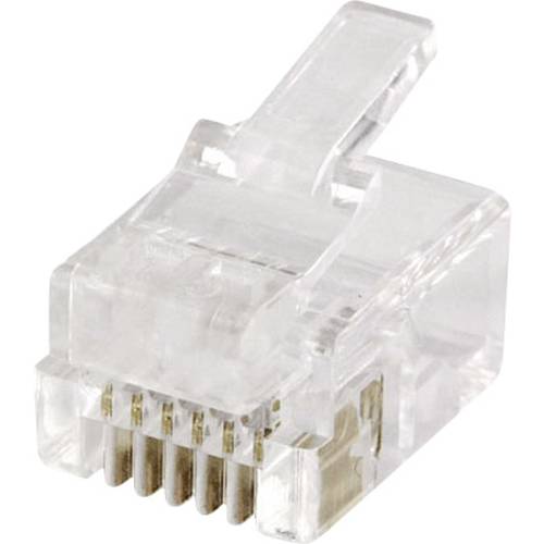 Thumbnail - econ connect MPL66 Modular-Stecker MPL66 Stecker, gerade Polzahl Sensoren 6P6C Klar 1 St.